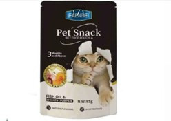 پوچ گربه فنبی مدل میکس طعم مرغ و کدو در روغن ماهی وزن 85 گرم