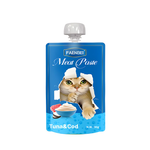 پودینگ گربه فنبی با طعم ماهی تن و ماهی کاد وزن 90 گرم