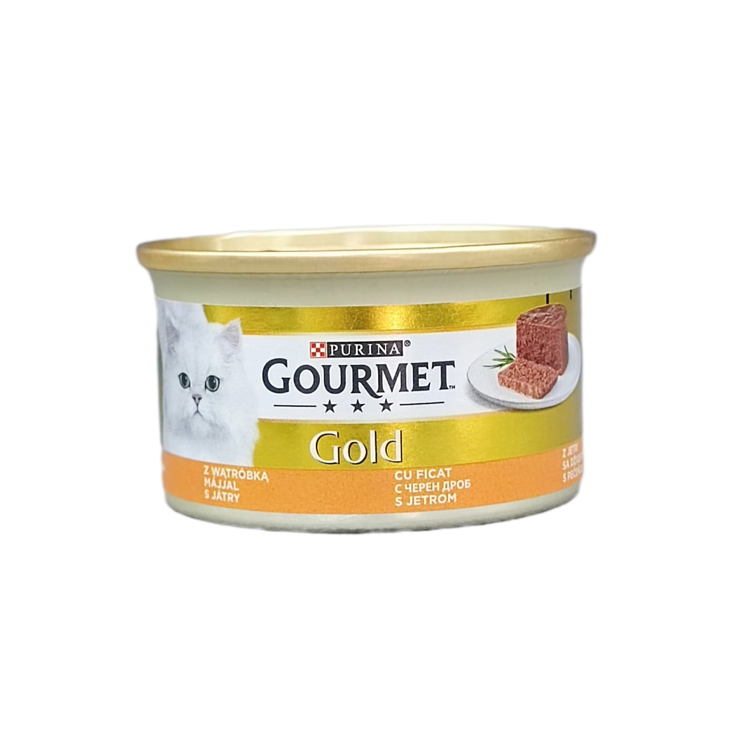 کنسرو گربه گورمت گلد پته آلمانی طعم جگر وزن 85 گرم